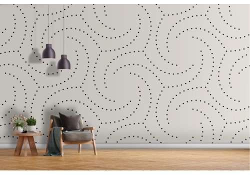 Geometric wallpaper with dots
