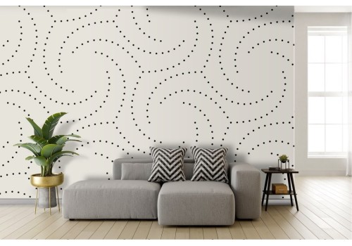 Geometric wallpaper with dots 2