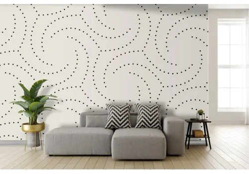 Geometric wallpaper with dots 2
