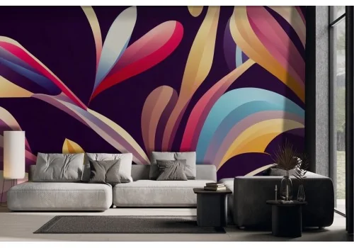 Artistic Wallpaper colorful black background -a388