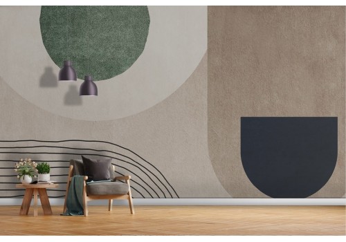 Vintage geometric wallpaper