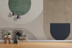 Vintage geometric wallpaper