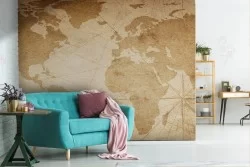 Carta da Parati vintage marrone