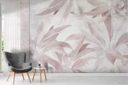 Carta da Parati foglie vintage