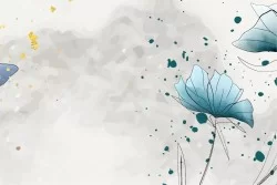 Carte da Parati fiori acquerello