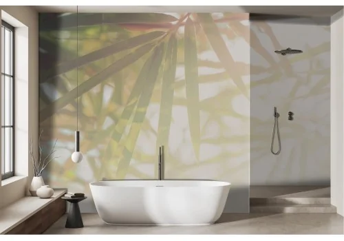 Light Tropical Leaves Wallpaper -a402