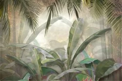 Carte da Parati foglie jungle