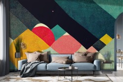 Colorful artistic wallpaper design