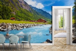 Mountain wallpaper with river