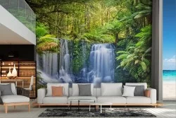 Tropical jungle wallpaper