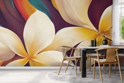 Carta da Parati fiori colorata