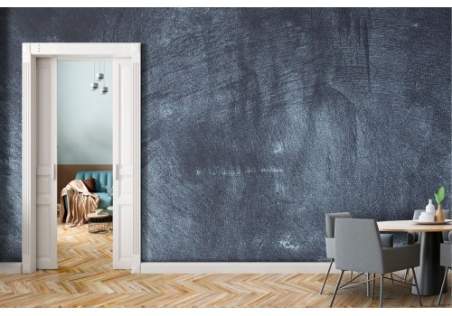 Dark blue concrete effect wallpaper 2