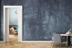 Carta da Parati Adesiva effetto cemento blu dark