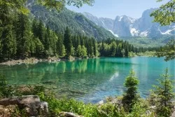 Mountain and lake wallpaper