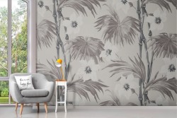 Tropical vintage wallpaper