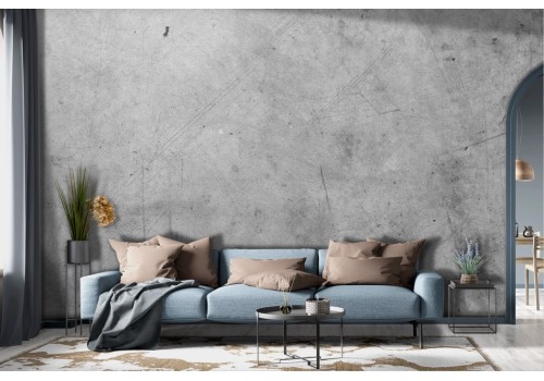 Industrial plaster cement effect wallpaper