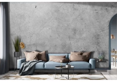 Industrial plaster cement effect wallpaper