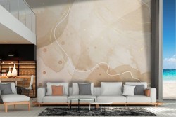 Wallpaper with waves and stains