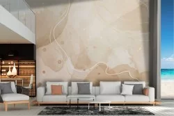 Wallpaper with waves and stains