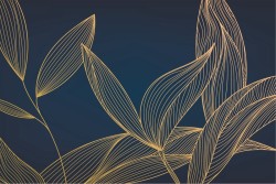 Stylized leaves wallpaper