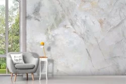 Carta da Parati Adesiva marmo finiture oro grigio
