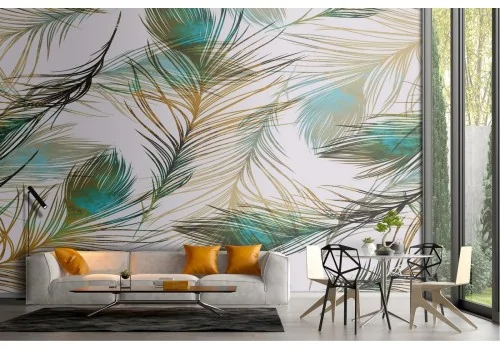 Tropical leaves wallpaper abstract nature design 2