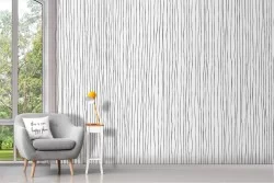 Black stylized stripe wallpaper