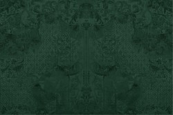 Carte da Parati damascata verde