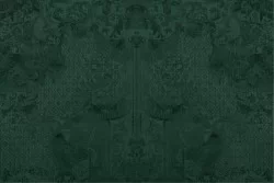 Green damask wallpaper