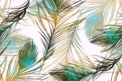 Carta da Parati Design e Stili Flora e Fauna Astratta Foglie Tropicale