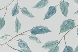 Blue leaves wallpaper