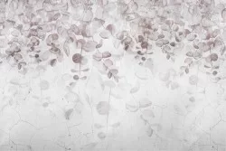 Carte da Parati fiori e foglie rosa