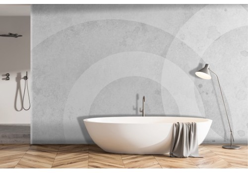 Marble effect wallpaper with circle shadows