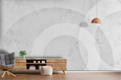 Adhesive Wallpaper with marble effect and circle shadows