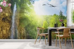 Carta da Parati cascata nella natura