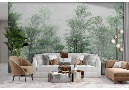 Abstract green forest wallpaper 2