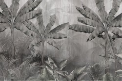 Vintage Tropical Leaves Wallpaper
