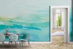 Carta da Parati acquerello azzurro