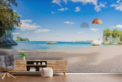 Carta da Parati Adesiva spiaggia mare