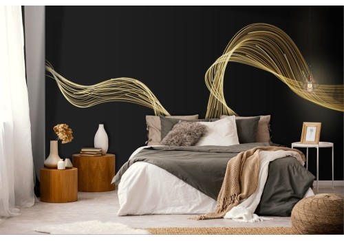 Minimalist stylized gold wallpaper 2