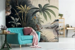 Tropical landscape wallpaper