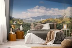 Wallpaper Trees Meadows and Hills Mountain