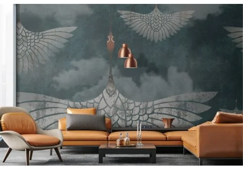 Dark abstract wallpaper with eagle 2