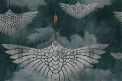 Abstract eagle wallpaper