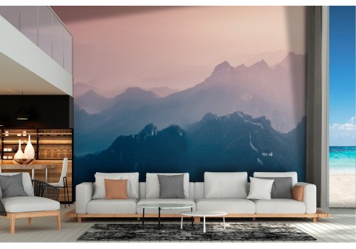 Wallpaper mountain landscape twilight