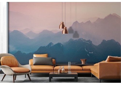 Wallpaper mountain landscape twilight 2