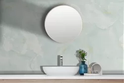 Carta da Parati Adesiva marmo verde finiture oro