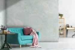 Carta da Parati marmo verde oro