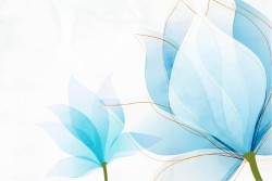 Blue flower wallpaper
