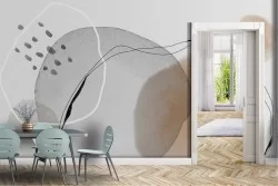 Stylized circles wallpaper